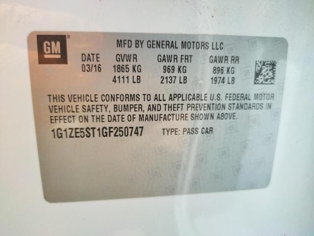 Photo 10 from auction – 2016 CHEVROLET MALIBU LT with VIN 1G1ZE5ST1GF250747
