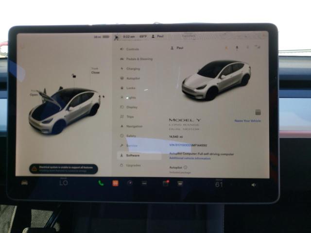 صورة رقم 9 من المزاد - 2021 TESLA MODEL Y مع VIN 5YJYGDEE5MF144550
