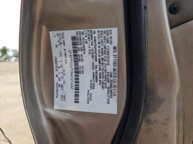 Photo 10 from auction – 2003 FORD TAURUS with VIN 1FAFP55U93A214102