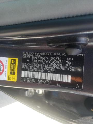 Zdjęcie 10 z aukcji – 2010 TOYOTA HIGHLANDER z VIN 5TDZA3EH3AS006801