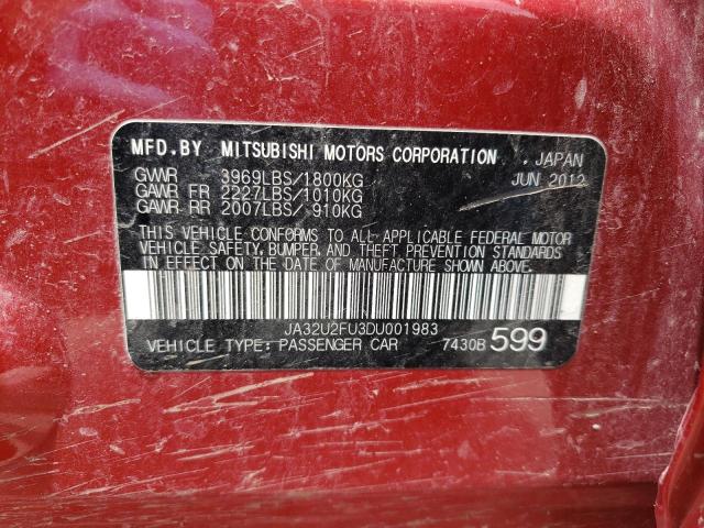Photo 10 from auction – 2013 MITSUBISHI LANCER ES/ with VIN JA32U2FU3DU001983