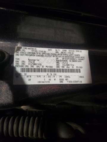 Photo 10 from auction – 2012 FORD FOCUS SEL with VIN 1FAHP3M26CL182467
