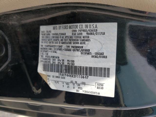 Photo 10 from auction – 2002 FORD MUSTANG with VIN 1FAFP444X2F113647