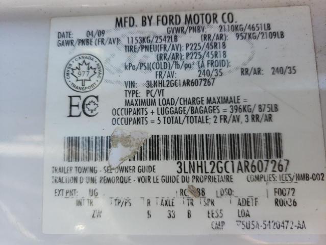 Photo 10 from auction – 2010 LINCOLN MKZ with VIN 3LNHL2GC1AR607267
