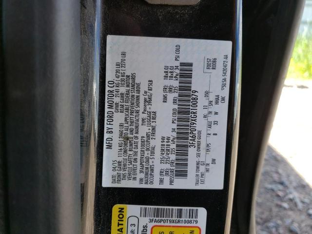 Photo 10 from auction – 2016 FORD FUSION SE with VIN 3FA6P0T9XGR100879