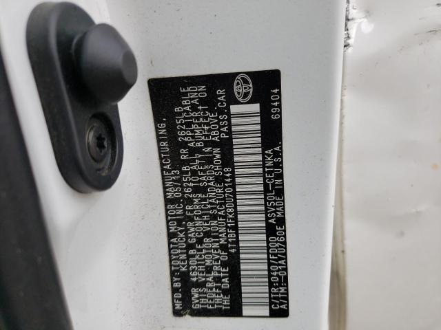 Photo 10 from auction – 2013 TOYOTA CAMRY L with VIN 4T1BF1FK8DU701448