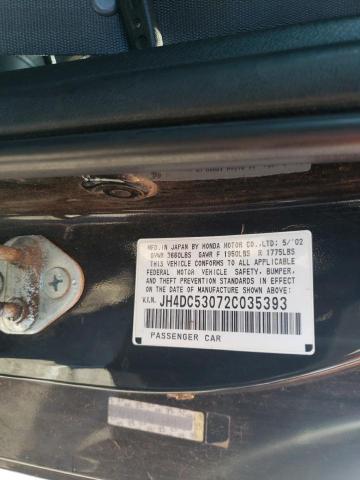 Photo 10 from auction – 2002 ACURA RSX TYPE-S with VIN JH4DC53072C035393