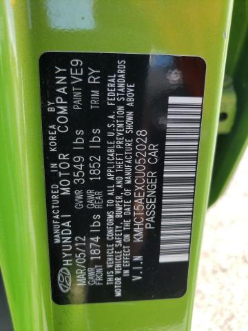 Photo 10 from auction – 2012 HYUNDAI ACCENT GLS with VIN KMHCT5AEXCU052028