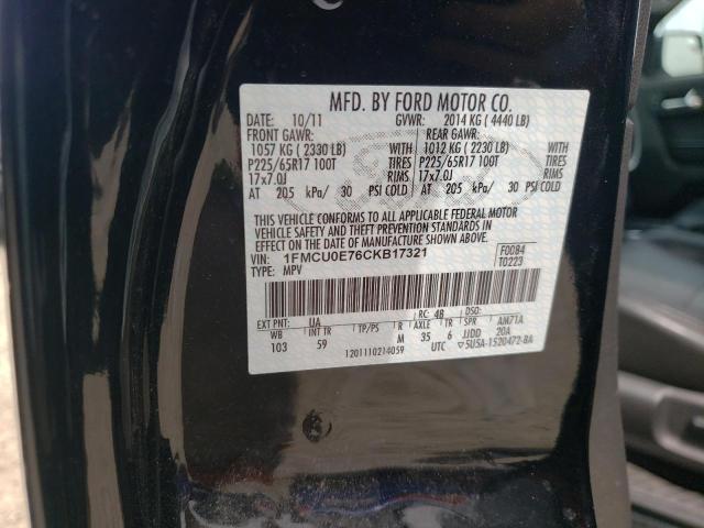 Photo 10 from auction – 2012 FORD ESCAPE LIM with VIN 1FMCU0E76CKB17321