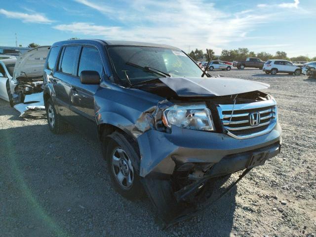 HONDA PILOT LX 2013 with VIN 5FNYF3H2XDB019235 - Photo from auction