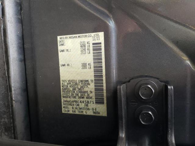 Foto 10 de la subasta – 2014 NISSAN MAXIMA S con VIN 1N4AA5AP9EC445875