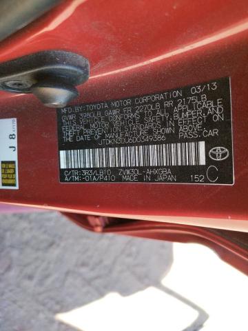 Photo 10 from auction – 2013 TOYOTA PRIUS with VIN JTDKN3DU6D0349386
