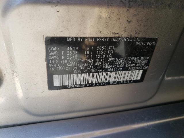 Photo 10 from auction – 2015 SUBARU LEGACY 2.5 with VIN 4S3BNAA62F3061179