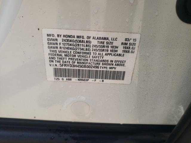 Zdjęcie 10 z aukcji – 2016 ACURA MDX TECHNO z VIN 5FRYD3H45GB002496