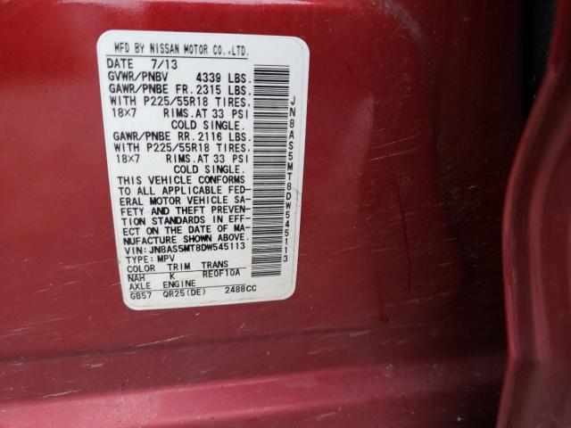Photo 10 from auction – 2013 NISSAN ROGUE S with VIN JN8AS5MT8DW545113