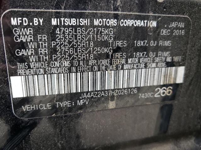 Photo 10 from auction – 2017 MITSUBISHI OUTLANDER with VIN JA4AZ2A37HZ026126