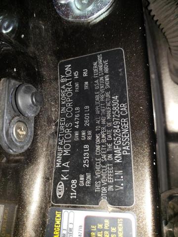Photo 10 from auction – 2009 KIA RONDO BASE with VIN KNAFG528497258304