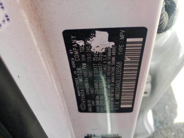 Photo 10 from auction – 2020 HYUNDAI TUCSON LIM with VIN KM8J33A43LU126568