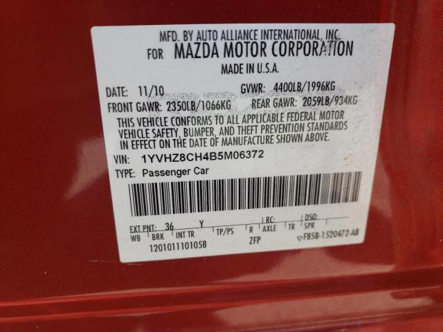 Photo 10 from auction – 2011 MAZDA 6 I with VIN 1YVHZ8CH4B5M06372