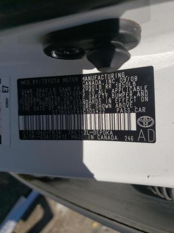 Photo 10 from auction – 2009 TOYOTA COROLLA BA with VIN 2T1BU40E89C105422