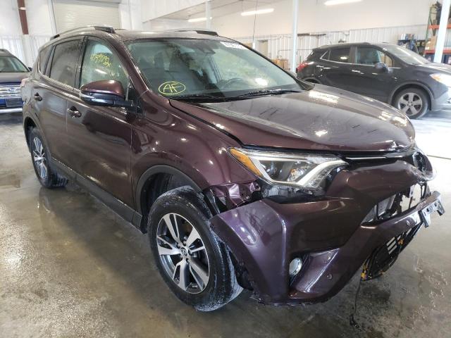 TOYOTA RAV4 XLE 2017 with VIN 2T3RFREV4HW594453 - Photo from auction