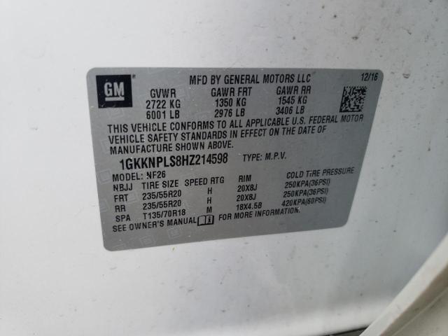 Photo 10 from auction – 2017 GMC ACADIA DEN with VIN 1GKKNPLS8HZ214598