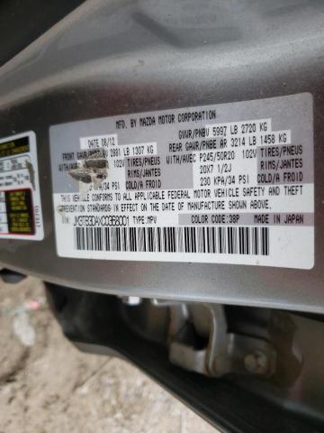 Photo 10 from auction – 2012 MAZDA CX-9 with VIN JM3TB3DAXC0368001