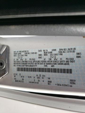 Photo 10 from auction – 2017 FORD ESCAPE S with VIN 1FMCU0F79HUB43177