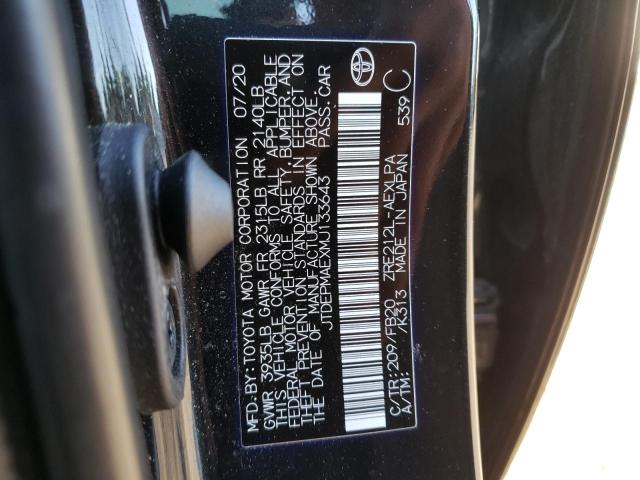 Photo 10 from auction – 2021 TOYOTA COROLLA LE with VIN JTDEPMAEXMJ133643