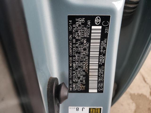Photo 10 from auction – 2015 TOYOTA PRIUS with VIN JTDKN3DUXF1894780