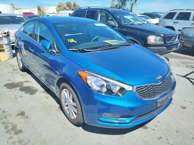 KIA FORTE EX 2014 with VIN KNAFX4A87E5158523 - Photo from auction