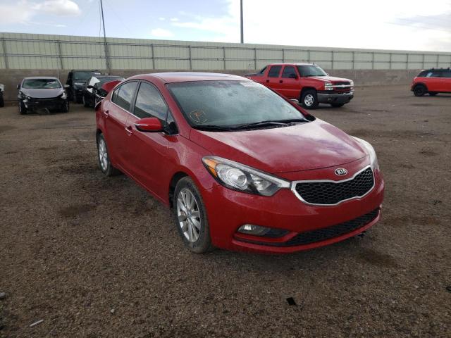 KIA FORTE EX 2014 with VIN KNAFX4A81E5162373 - Photo from auction