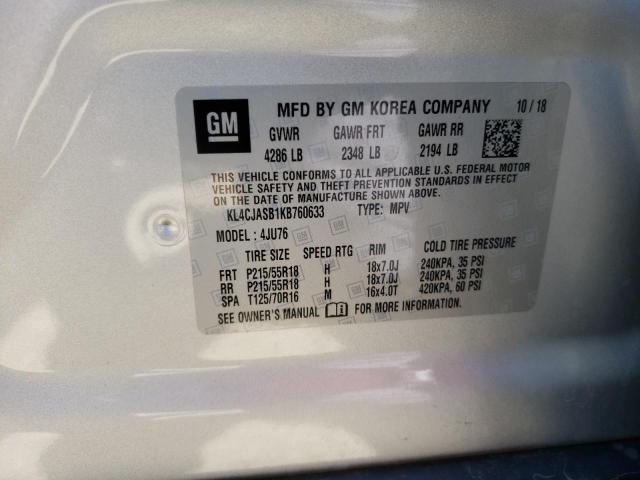 Photo 10 from auction – 2019 BUICK ENCORE PRE with VIN KL4CJASB1KB760633