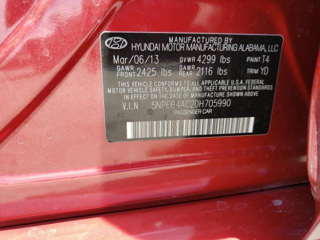 Photo 10 from auction – 2013 HYUNDAI SONATA GLS with VIN 5NPEB4AC2DH705990