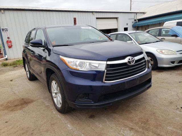 TOYOTA HIGHLANDER 2016 with VIN 5TDBKRFHXGS326352 - Photo from auction