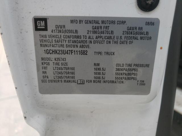 Photo 10 from auction – 2007 CHEVROLET SILVERADO with VIN 1GCHK23U47F111682