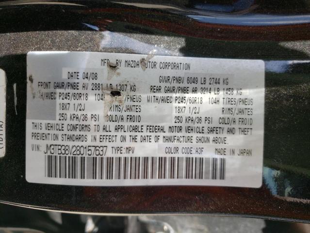 Photo 10 from auction – 2008 MAZDA CX-9 with VIN JM3TB38V280157637