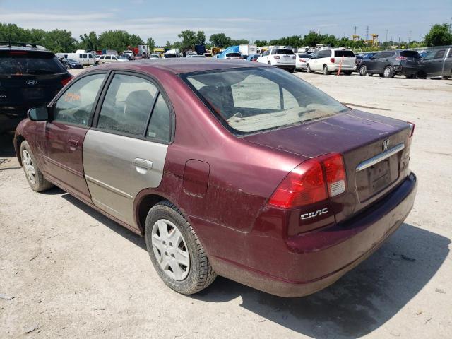 Photo 3 from auction – 2003 HONDA CIVIC LX with VIN JHMES16543S002303