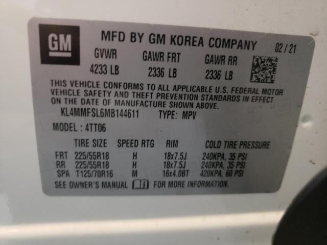 Photo 10 from auction – 2021 BUICK ENCORE GX with VIN KL4MMFSL6MB144611