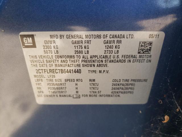 Photo 10 from auction – 2011 GMC TERRAIN SL with VIN 2CTFLREC7B6441440