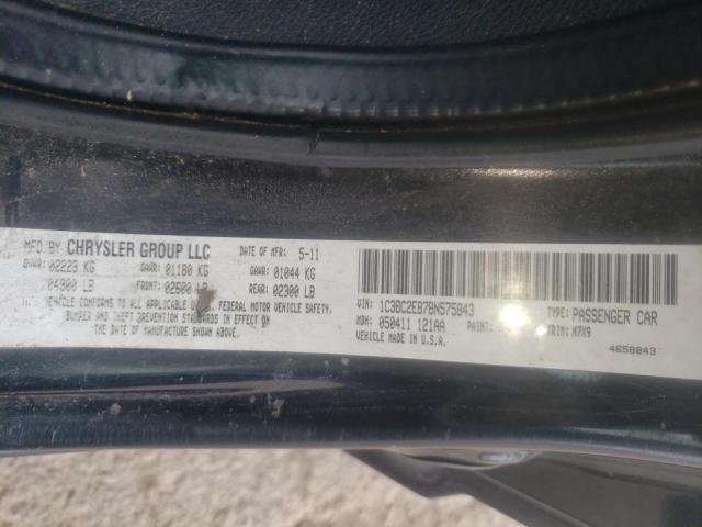 Photo 10 from auction – 2011 CHRYSLER 200 TOURIN with VIN 1C3BC2EB7BN575843