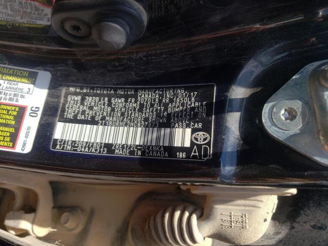 Photo 10 from auction – 2017 TOYOTA COROLLA L with VIN 2T1BURHE2HC827873
