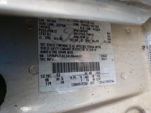 Photo 10 from auction – 2004 FORD EXPEDITION with VIN 1FMPU16L34LB64630