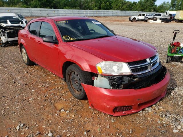 DODGE AVENGER SE 2014 with VIN 1C3CDZAB3EN219751 - Photo from auction