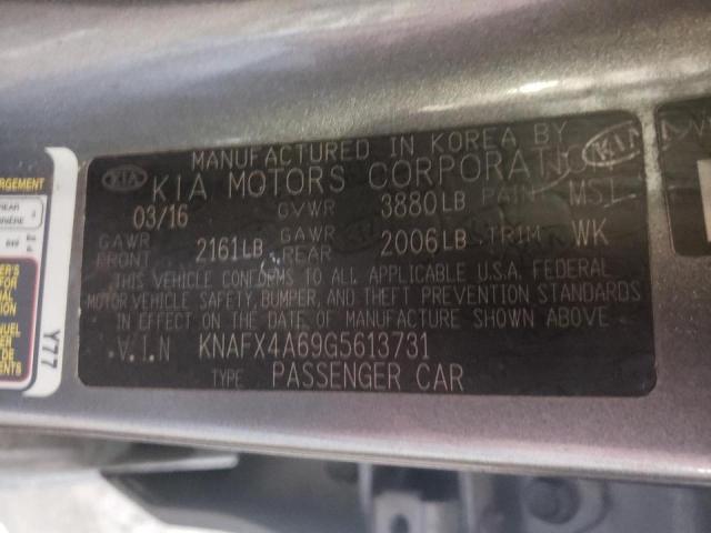 Photo 10 from auction – 2016 KIA FORTE LX with VIN KNAFX4A69G5613731
