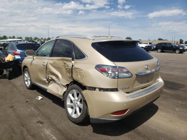 Photo 3 from auction – 2010 LEXUS RX 350 with VIN 2T2BK1BA8AC030221