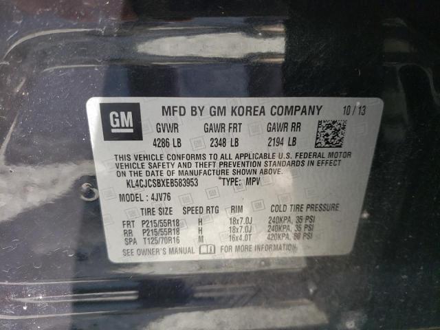 Photo 10 from auction – 2014 BUICK ENCORE with VIN KL4CJCSBXEB583953