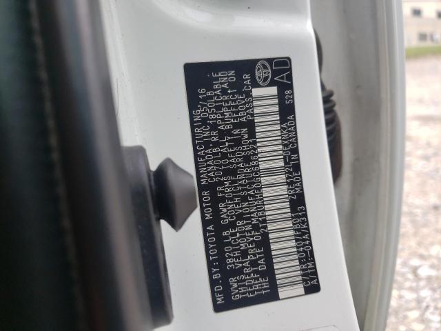 Photo 10 from auction – 2016 TOYOTA COROLLA L with VIN 2T1BURHE0GC686221