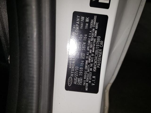 Photo 10 from auction – 2011 HYUNDAI ACCENT GL with VIN KMHCM3ACXBU197889