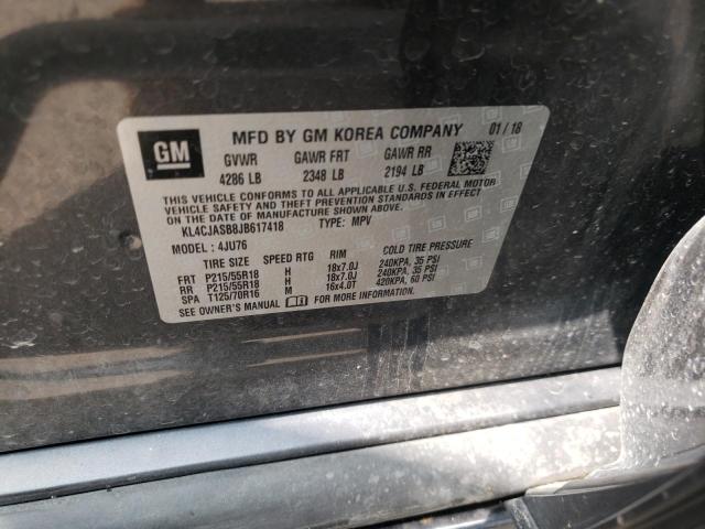Photo 10 from auction – 2018 BUICK ENCORE PRE with VIN KL4CJASB8JB617418